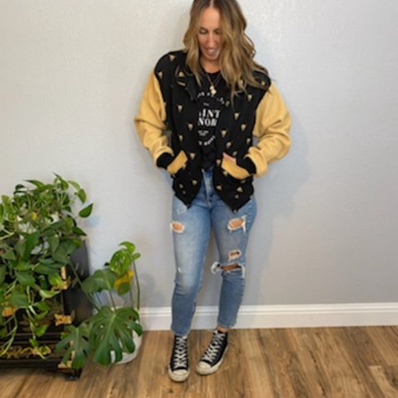 90s Cow Skull Montana Coat Co Bomber Jacket - Picture 3 of 6